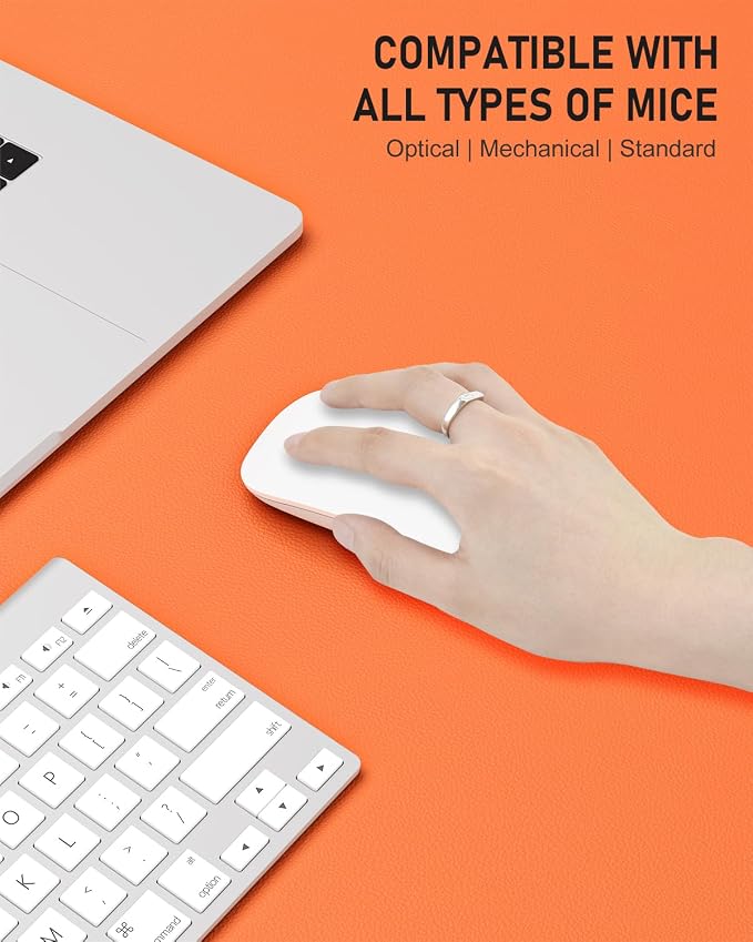 Desk Pad, 23.6" x 13.8" PU Leather Non-Slip Desk Mat Large Mouse Pad - Image 4