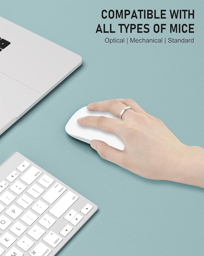 Desk Pad, 35.5" x 17" PU Leather Non-Slip Desk Mat Large Mouse Pad - Image 4