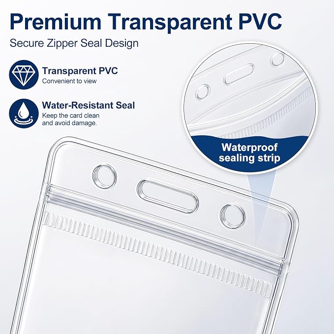 60 Pack ID Badge Holder - Image 3