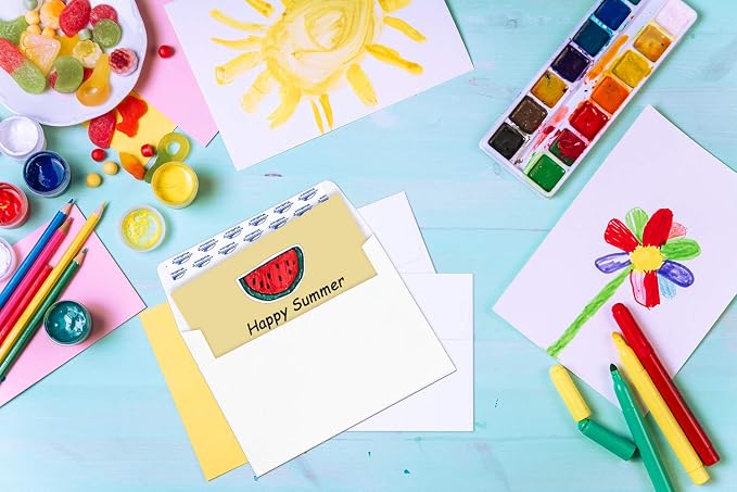 ValBox 100 Qty A6 Envelopes Self Seal 6.5 x 4.75" White Kraft Paper Invitation - Image 6