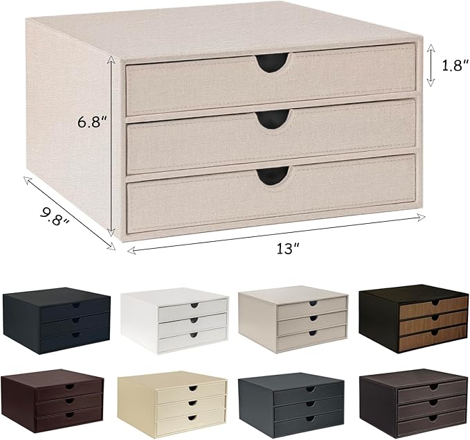 UnionBasic Document Organizer, 3-Drawer File Cabinet Document Storage Box - Image 6