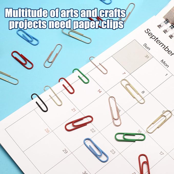 Luomorgo 120 Pcs Rose Gold Paper Clips - Image 7