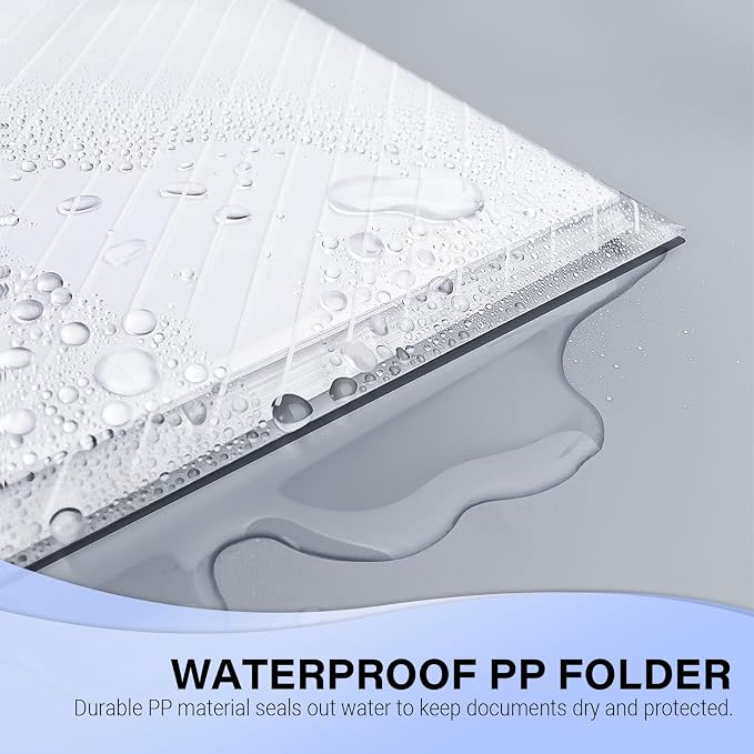 100 Pack, Plastic Envelopes – Transparent Waterproof Reusable File Folders - Image 5