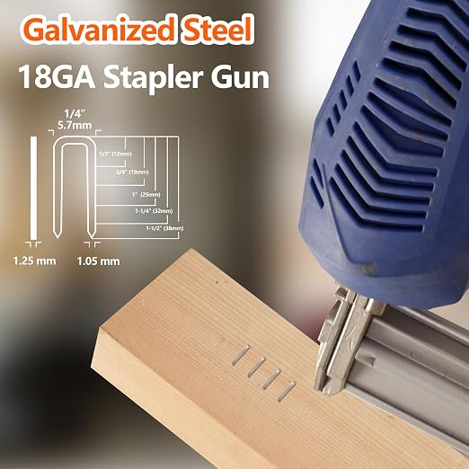 1000-Count 3/4 Inch Length 18 Gauge 1/4 Inch Narrow Crown Staples, Heavy Duty - Image 6