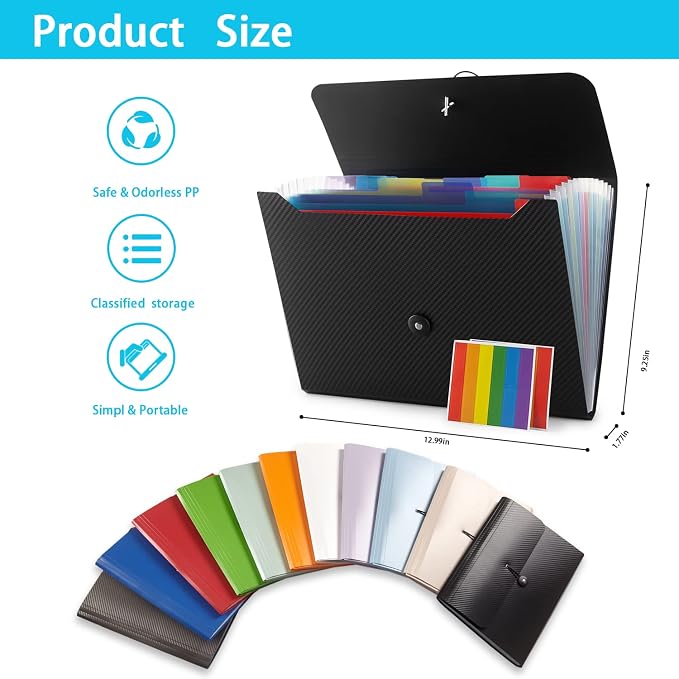 Nicfaec Expanding File Folder - Image 6