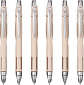 Uni-Ball Jetstream RT Ballpoint Pen, Fine Point, Ivory Barrel, 6 Pens by uni-ball