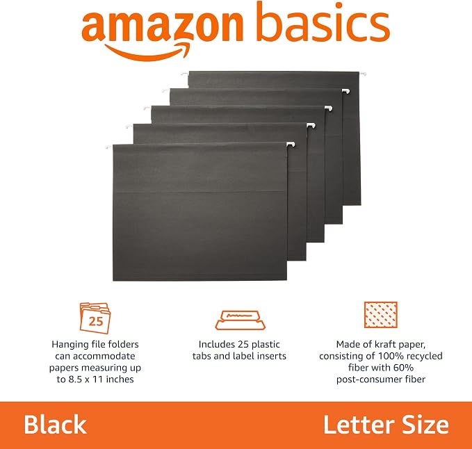 Amazon Basics Hanging File Folders - Image 2