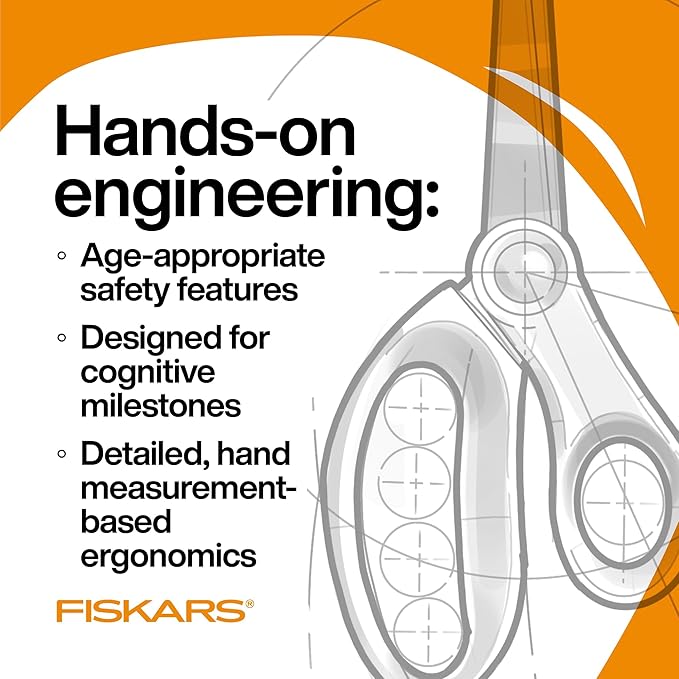 Fiskars 7" Student Scissors for Kids Ages 12-14, Scissors for School or Crafting - Image 2