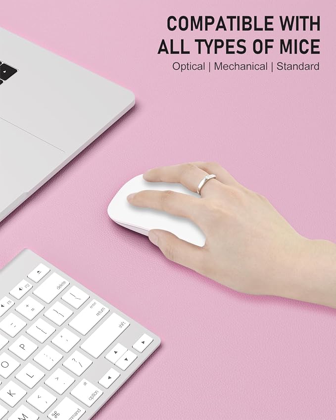 Desk Pad, 35.5" x 17" PU Leather Non-Slip Desk Mat Large Mouse Pad - Image 4