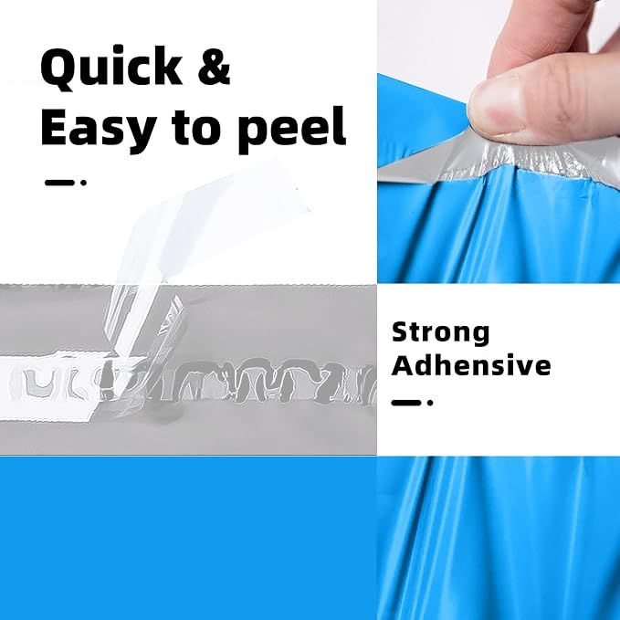POLYSELLS 1000 pcs 9x12 Inches Blue Poly Mailers Shipping Envelopes, Strong - Image 3