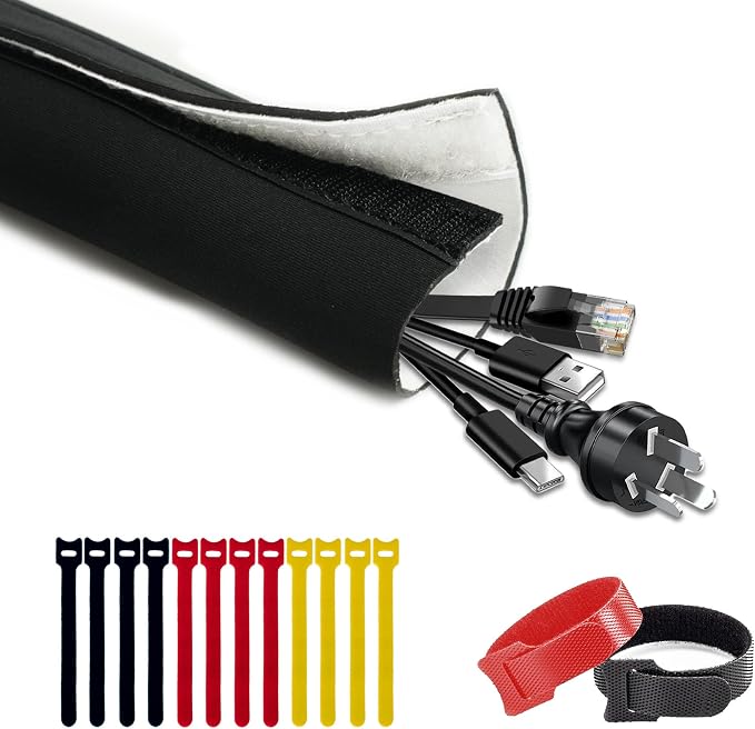 Cable Management Sleeve 6.6ft by CableGeeker