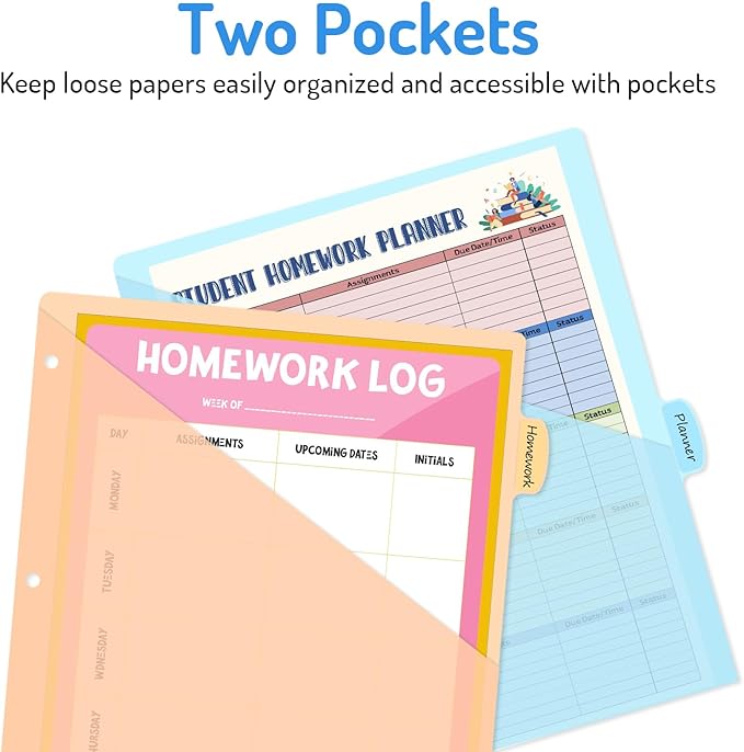 Forvencer 24 Count Binder Dividers - Image 3