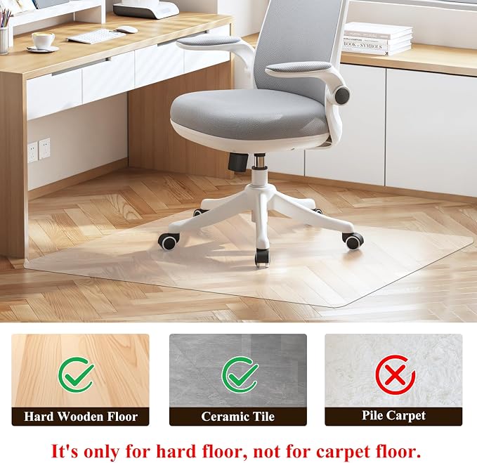 Large Office Chair Mat for Hard Floors - Image 2