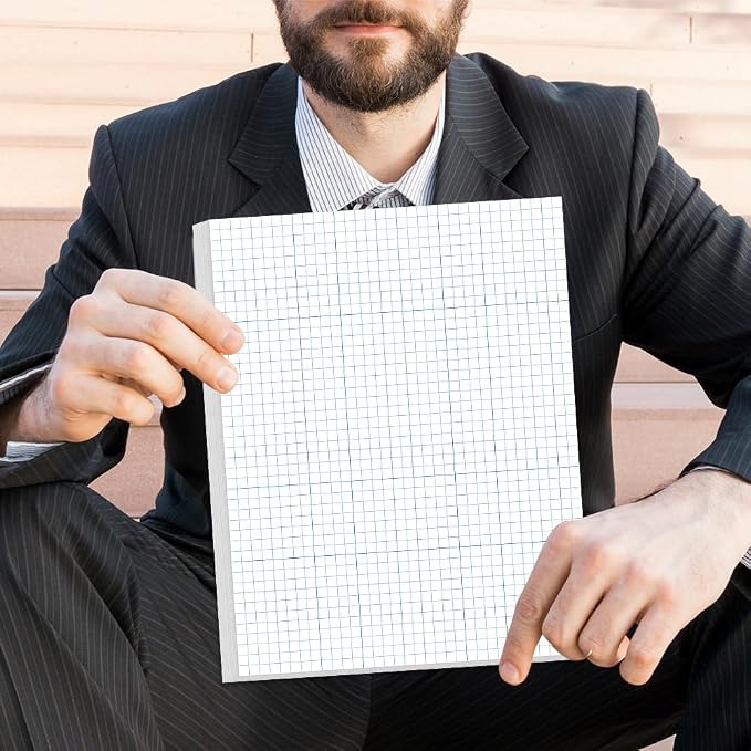 Graph Paper - A4 Unpunched Grid Paper, 300Sheets / 600Pages Double Sided - Image 6