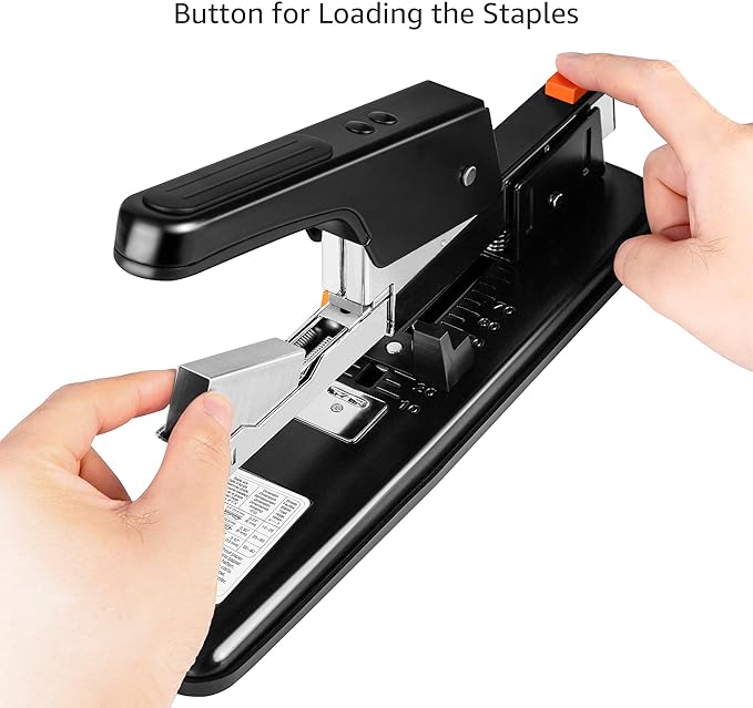 Amazon Basics Heavy-Duty Stapler, 90 Sheets High Capacity, Large Office Stapler - Image 2