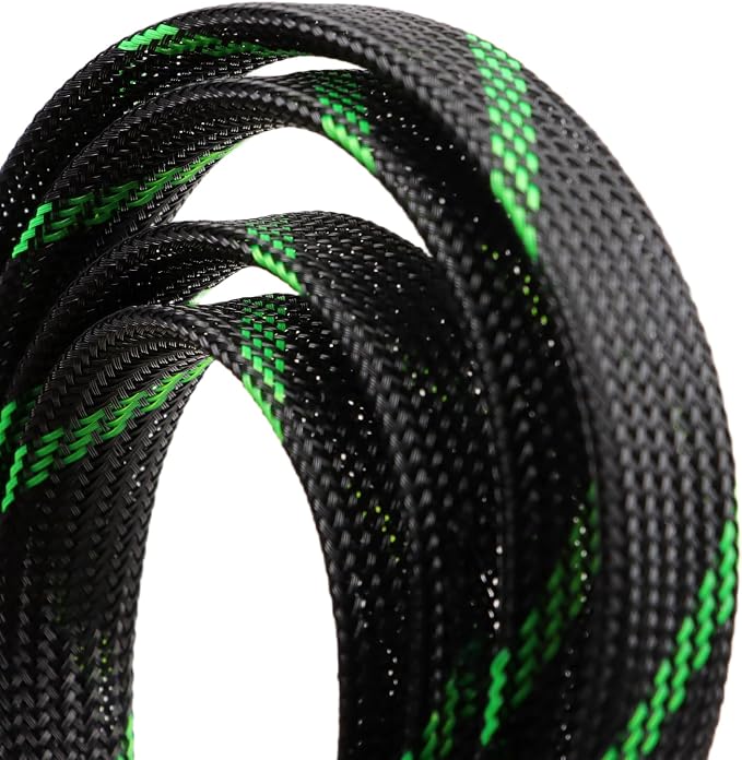 25ft PET Expandable Braided Cable Sleeve 5/8inch Pet Braided Cable Sleeve - Image 2