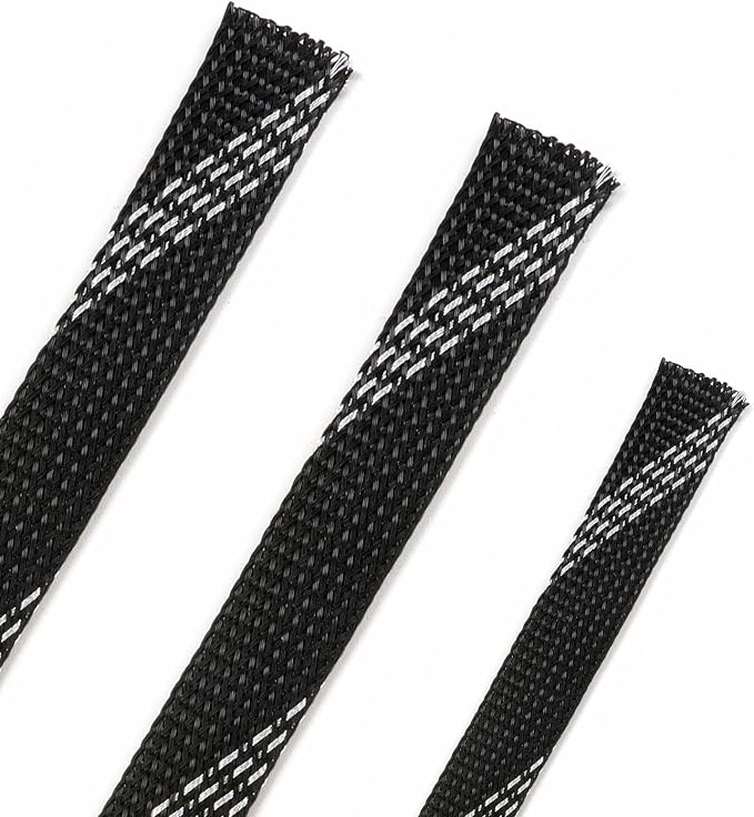 25ft PET Expandable Braided Cable Sleeve 1/3inch Pet Braided Cable Sleeve by PursuingaBetterLife