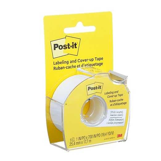 Post-it Labeling and Cover-Up Tape, 1-Inch x 700-Inch Roll – Non-Refillable – - Image 2