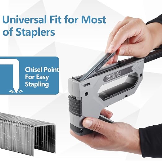 Heavy Duty T-50 Staples 1/4 inch Length 1778-Count, 3/8" Crown Beveled Chiseled - Image 4
