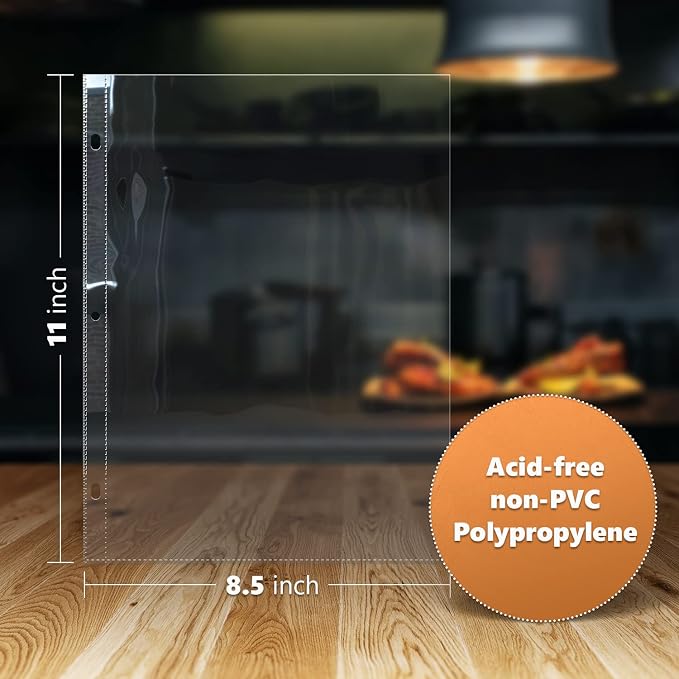 50 Pack of 8.5x11 Heavy Duty Crystal Clear Sheet Protectors - Image 3