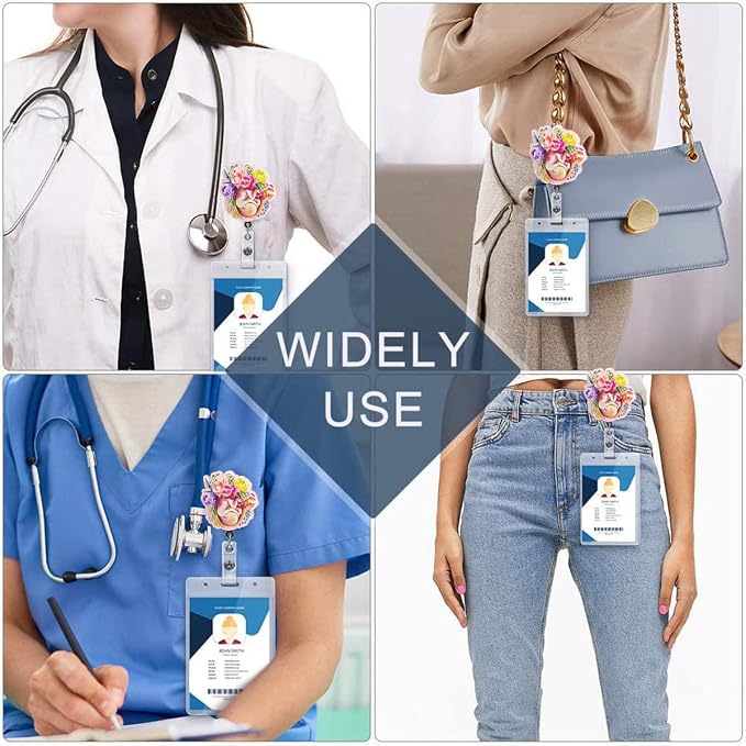 Floral Fetus L&D Badge Reel Retractable - Image 6