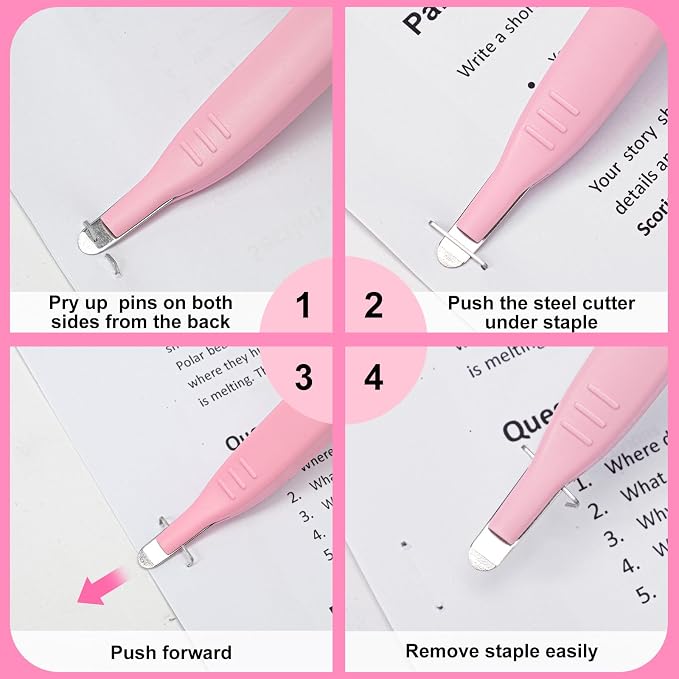 ThinkLearn Magnetic Staple Remover 10 Pack, Pen-Shaped Staple Puller | Quick - Image 6