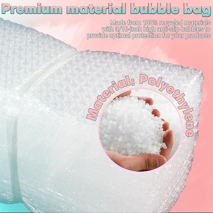 50-Pack 9"x12"Clear Bubble Out Bags - Image 3