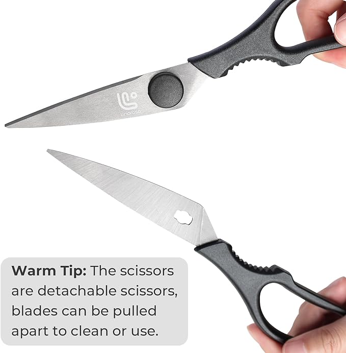 Linoroso Kitchen Scissors All Purpose Kitchen Shears - Image 2