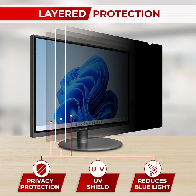 SightPro 27 Inch 16:9 Computer Privacy Screen Filter - Image 8
