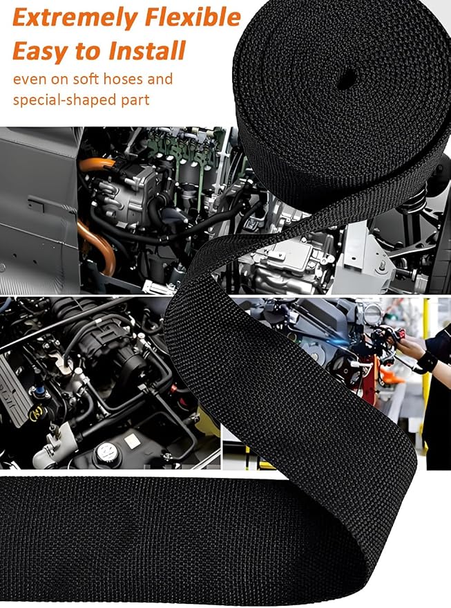 10 FT 1.4 inch 2:1 Heat Shrinkable Braided Sleeving Heat Shrink Sleeve Abrasion - Image 6