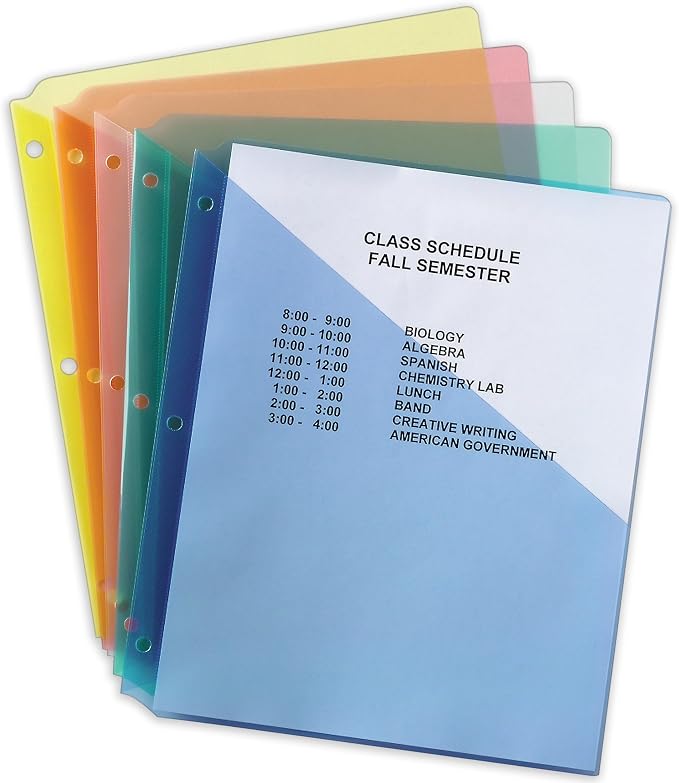 Avery Binder Pockets for 3 Ring Binders, Fits 8.5" x 11" Documents, Acid-Free - Image 7
