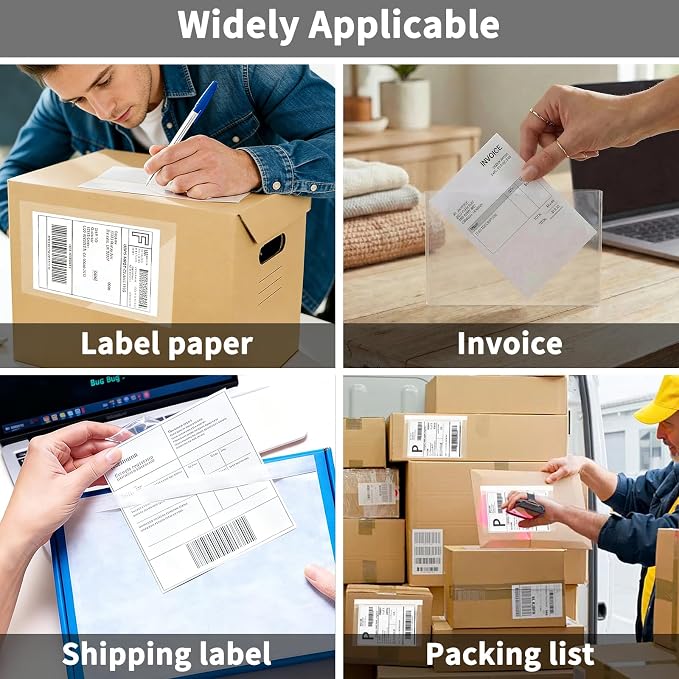 9527 Product 6" x 9" Clear Adhesive Top Loading Packing List Clear Shipping - Image 7