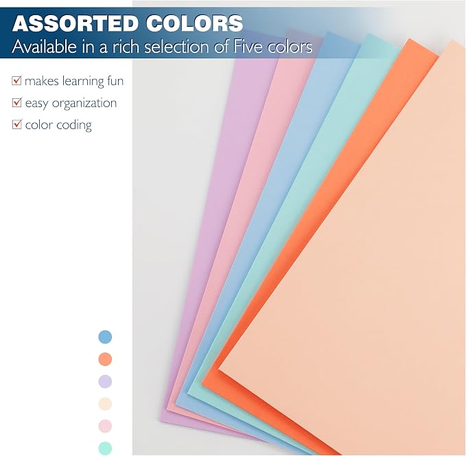 pmybupo Orange Two Pocket Folders, 50 Pack 2 Pocket Folders - Image 5