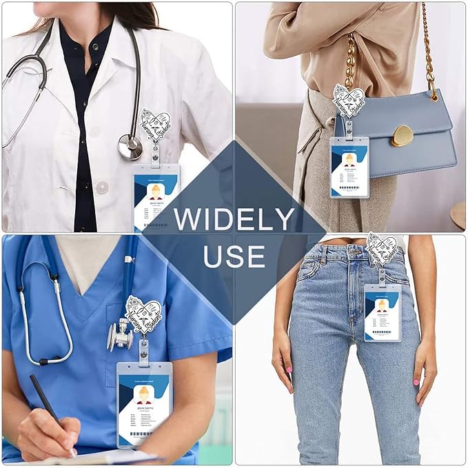 Elegant Nursing Student Badge Reel Retractable, Cute Student Nurse Acrylic - Image 6