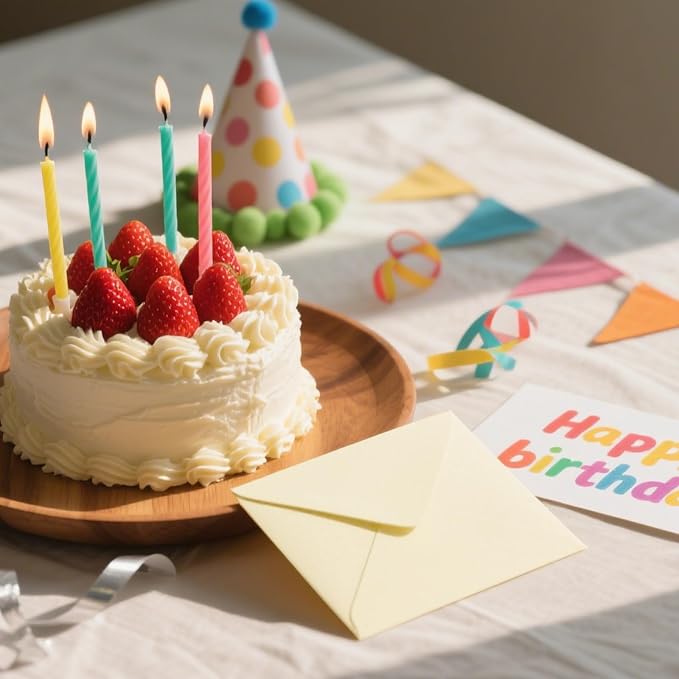 100 PCS Cream Colorful A7 Envelopes - Image 9