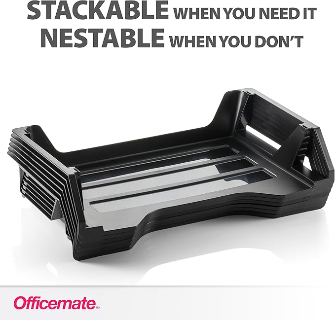 Officemate Recycled Desk Tray, Side Load, 15 1/8 x 8 7/8 x 15 - Image 5