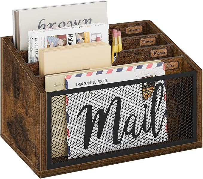 YINMIT Mail Organizer Countertop, Mail Holder, Mail Sorter by YINMIT