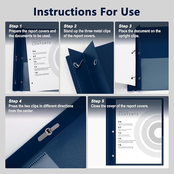 Ndsox 30 Packs Clear Front Report Covers - Image 4