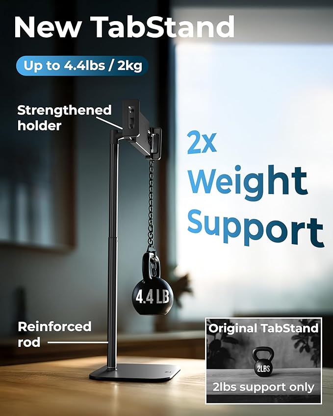 COOPER TabStand, Portable Monitor Holder up to 17" Holds 4.4lb, Desktop Tablet - Image 3