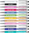 PASISIBICK 12 Pieces Crystal Stylus Employee Appreciation Pens, 2 in 1 by PASISIBICK