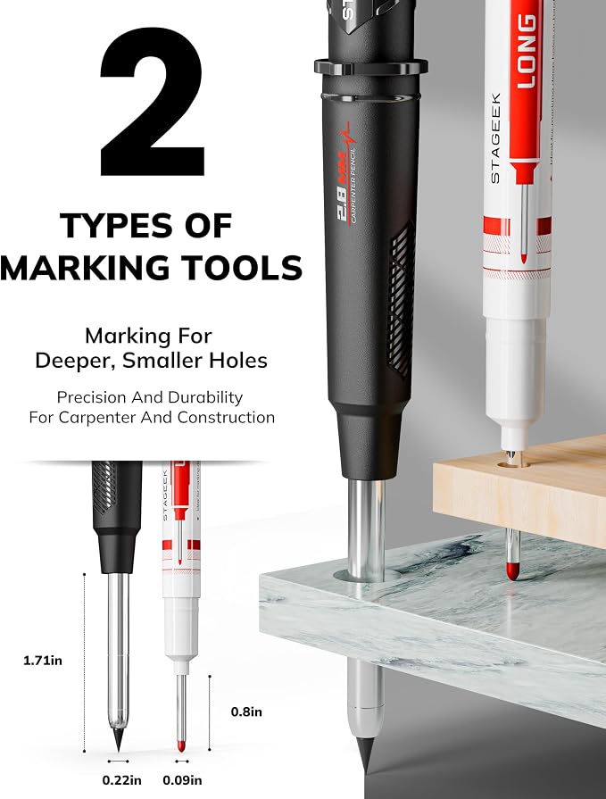 STAGEEK 4 Pack Carpenter Pencils - Image 3