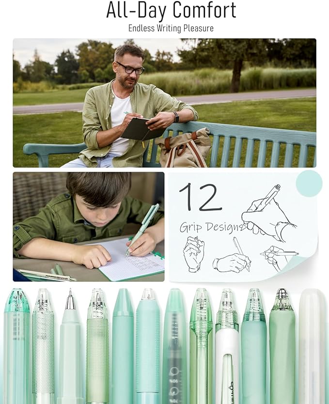 Four Candies Forest Series Gel Pens, Teal Office Supplies Back to School - Image 6