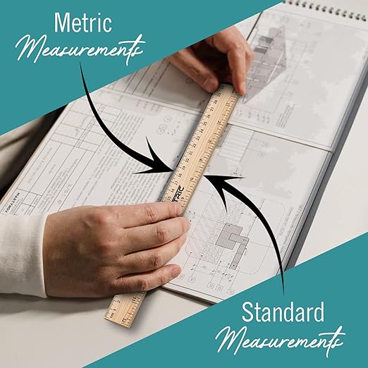Rulers 12 Inch, Rulers Bulk for Classroom – Wooden Ruler for Kids 10 Pack Great - Image 4