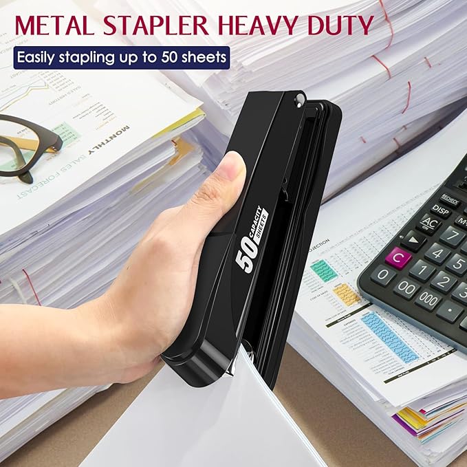 Metal Stapler Heavy Duty 50 Sheet Capacity - Image 3