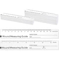 250 Pcs Wound Ruler 6 Inch Wound Measuring Tape Paper Guide Ruler Double Sided by Janlaugh