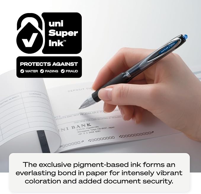 uniball 207 Retractable Gel Pens, Bold Point, 12 Pack - Image 8