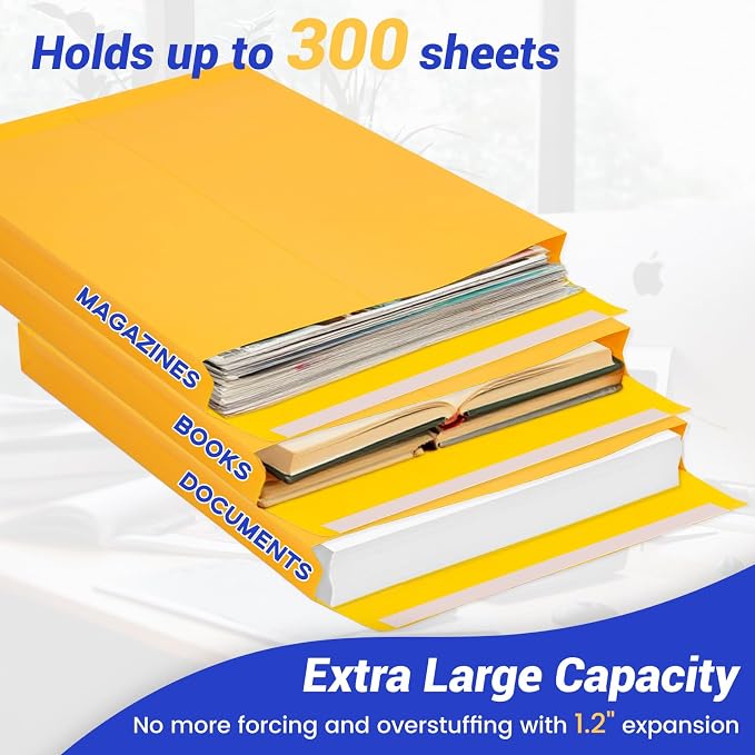 Expandable Large Catalog Manilla Envelopes 10x13 - Image 3