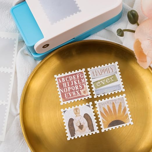 BAOFALI 2Pcs/Set Stamp Puncher 1.5x1.5inch &1x0.8inch Rectangular Postage Stamp - Image 6