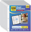 KTRIO Sheet Protectors for 3 Ring Binder 1200 Pack Plastic Sleeves 8.5 x 11 | by KTRIO