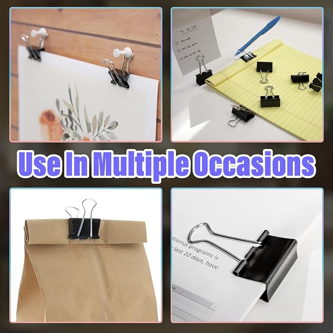40 Pack Large Binder Clips - Image 7